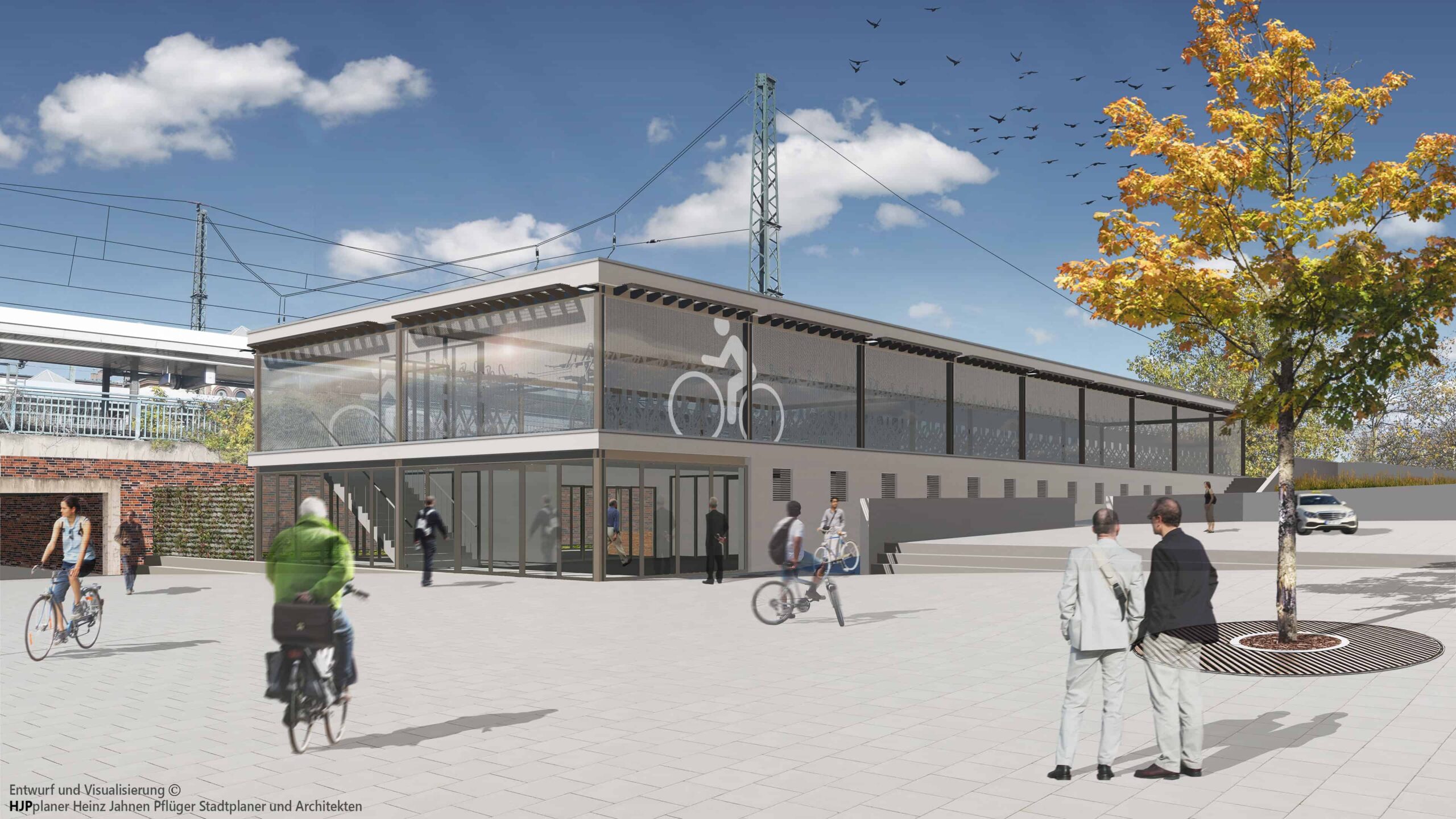 Visualisierung Radstation