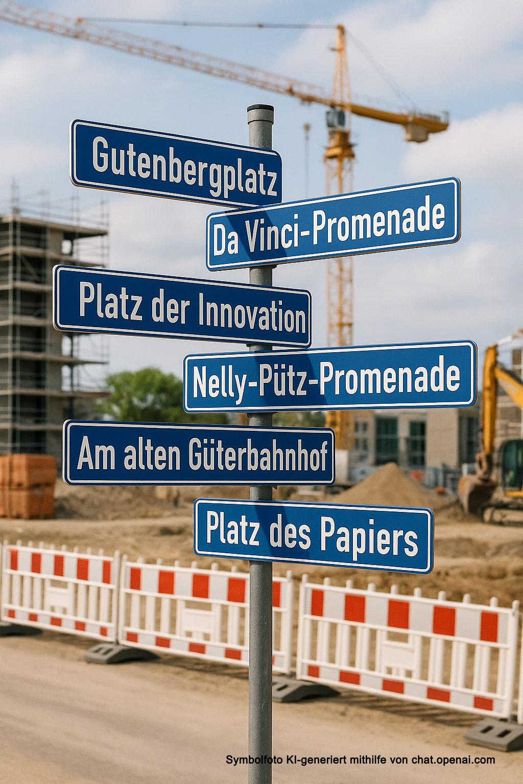 Neue Straßennamen und Plätze im IQD